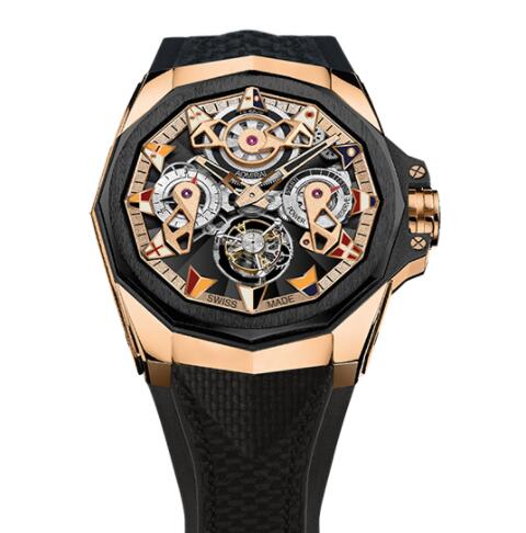 Review Copy Corum Admiral 45 Tourbillon Openworked Watch A298/04127 - 298.100.86/F249 AD12 - Click Image to Close